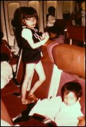 Children aboard the babylift plane.