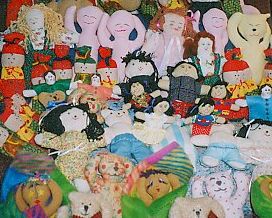 Handmade dolls brought to Vietnam.
