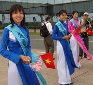 Welcome upon landing in Ho Chi Minh City