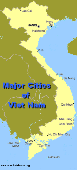 Major regions and cities of Vietnam