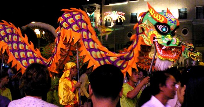 Tet Dragon parade in Vietnam